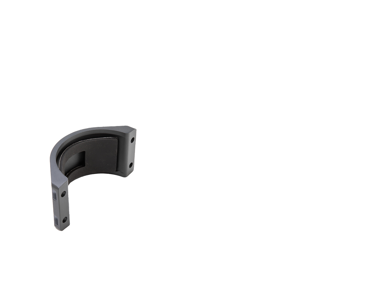 Supporto in alluminio per pali Ø120mm per serie NIDO