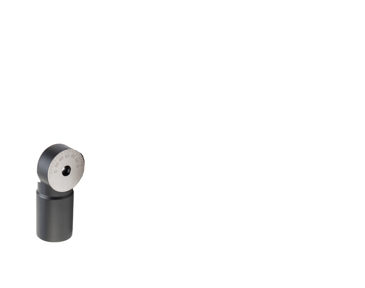 Supporto testa-palo con ghiera per pali Ø38mm per serie NIDO